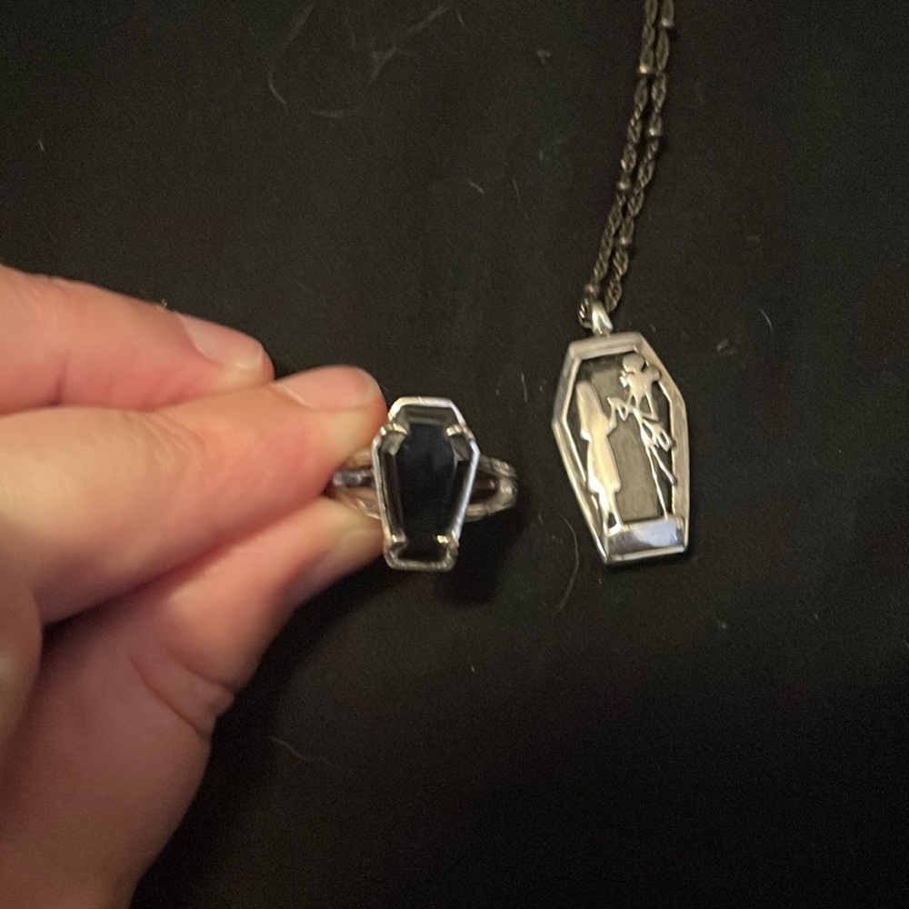 NBC rock love necklace and ring. Sold together.